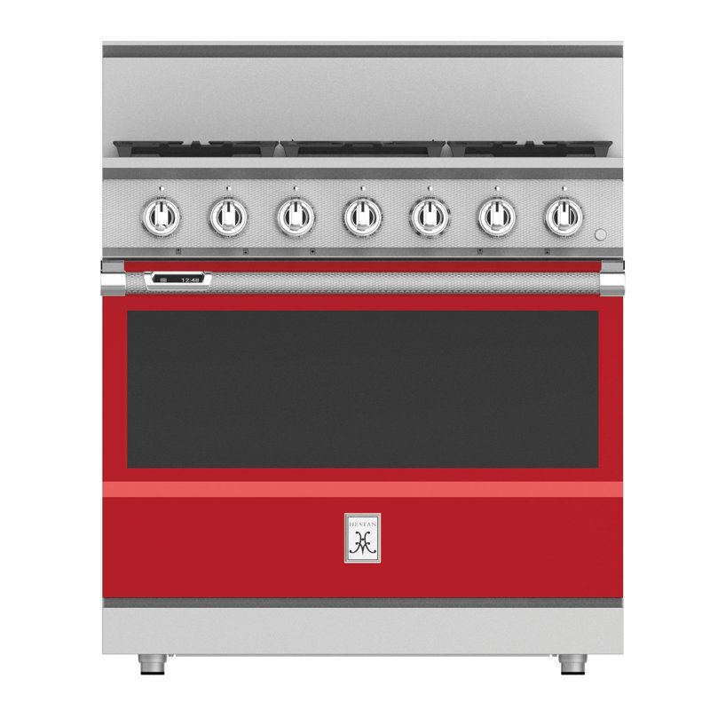 36" 5.8 cu. ft. Freestanding Dual Fuel, Blue, Natural Gas