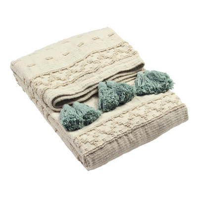 Boho Hand Woven Throw Blanket