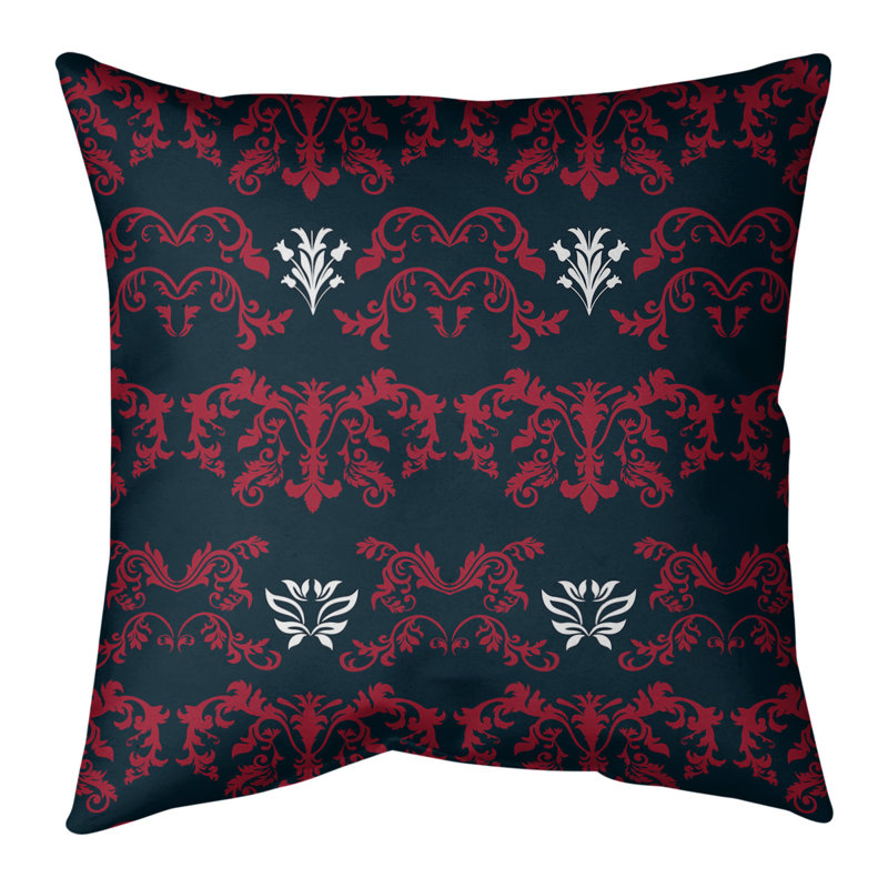 Housse de coussin Houston Football Baroque, Noir / marron / blanc, Faux lin, 20 po X 20 po