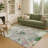 Machine Washable Indoor/Outdoor Chantille ACN2340 Floral Rug-483568074