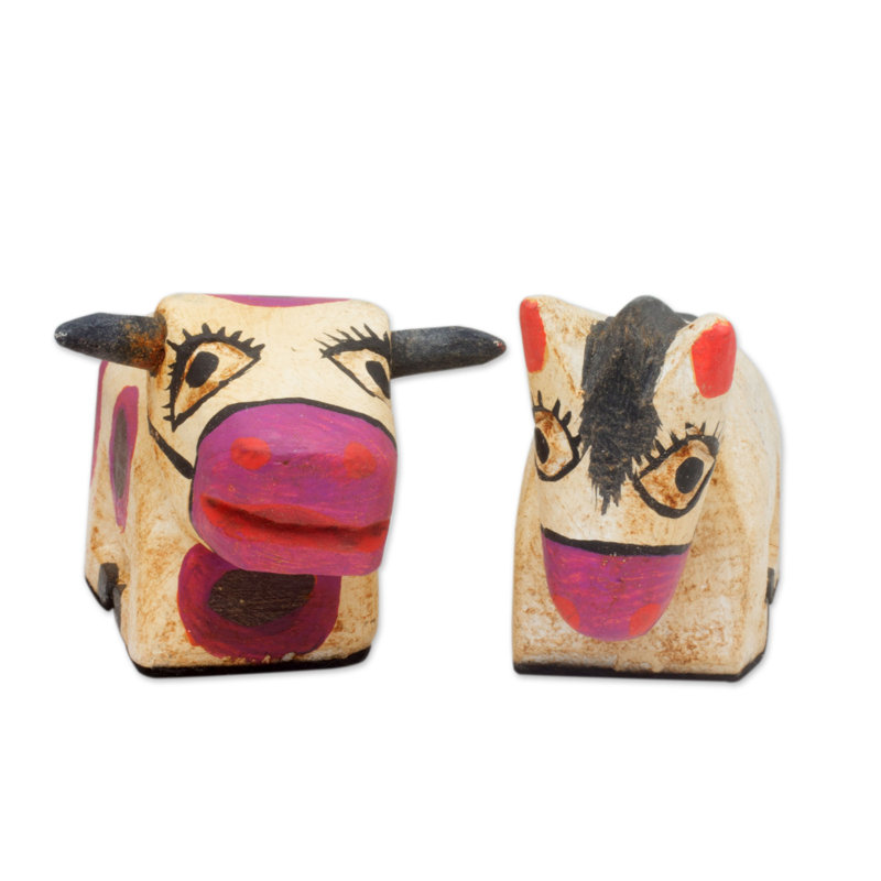 Ensemble de figurine en bois sculpté à la main 10 pièces crèche scene