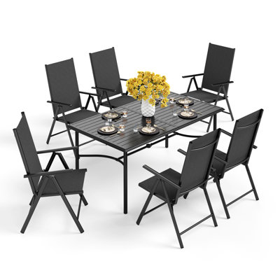 Salem 6 - Person Patio Dining Set with Rectangular Table
