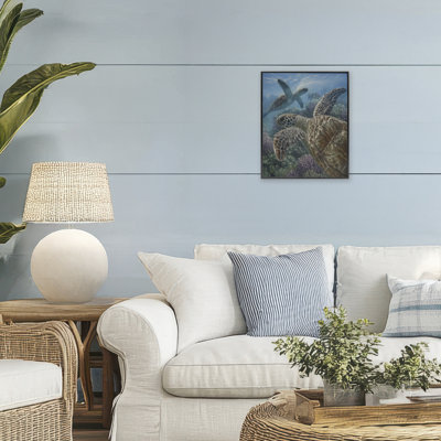 «Turtle Bay over Reef», estampe numérique, conception de Collin Bogle