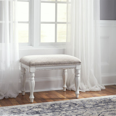 Colchester Upholstered Vanity Bench by Laurel Foundry Modern Farmhouse