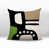 Chartreuse / noir / blanc cassé