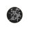 Black Themed Text Patterned Modern Decorative Washable Rug