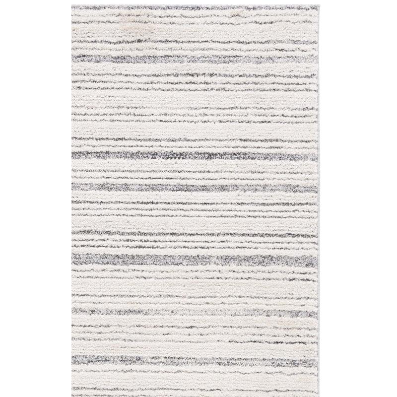 Martha Stewart Lucia Shag Performance Striped Rug, Rectangle 4' x 6'
