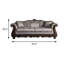 Canapé l 93,4 po, gris-1535093883