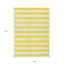 Tapis intérieur lavable rayé jaune et blanc 9 pi x 12 pi