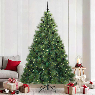 Artificial Christmas Tree with 300 LEDs  PE and PVC