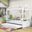 Lit simple en bois avec lit gigogne