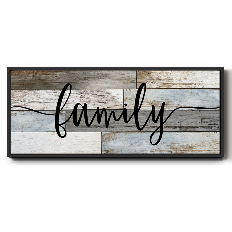 Famille - toile encadrée, H 8 po x l 20 po