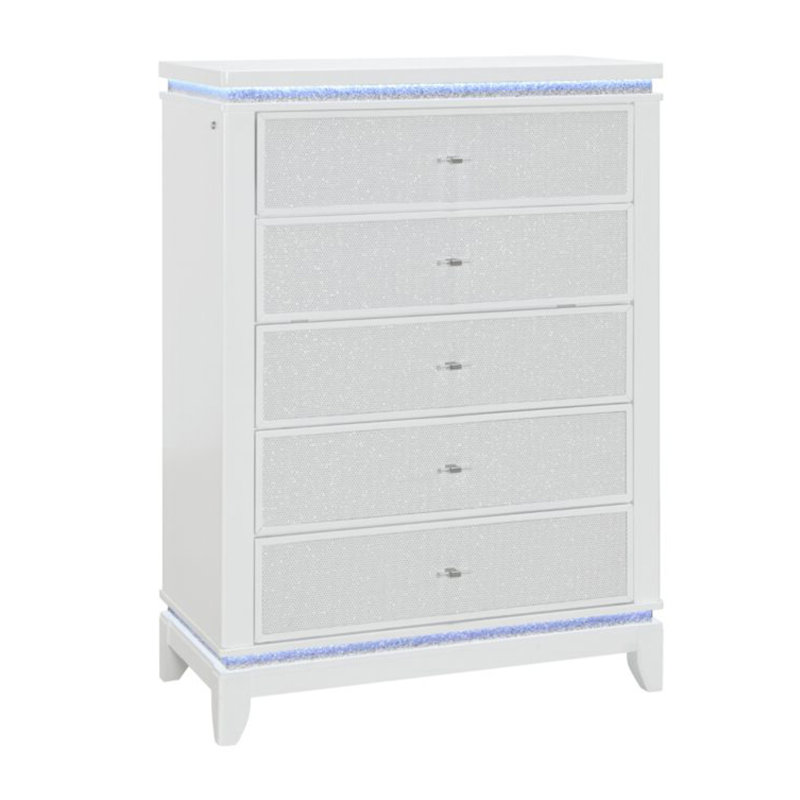 Commode blanche 1 pièce en bois massif 36,00 x 17,50 x 52,00 pouces