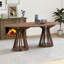 Table de salle à manger moderne en bois 78,74 pouces Ellipse-1889906224