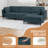 L-Shaped Sectional with Reversible Ottoman -1786205736