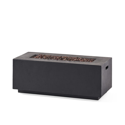 40" Outdoor Fire Pit With 40,000 Concrete, Grey - Add Warmth And Style To Outdoors Concrete Pit, For Bring Outside