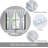 NICETOWN Door Curtains for Kitchen, Short Blackout Curtains , Self Adhesive Portable Window Cover for Front French Door, Adjustable Shade for Glass, 1 PC-2139572507-2139572516