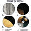 «Golden Dark Moon Boundless Reverie», art mural rond géométrique abstrait-235702528