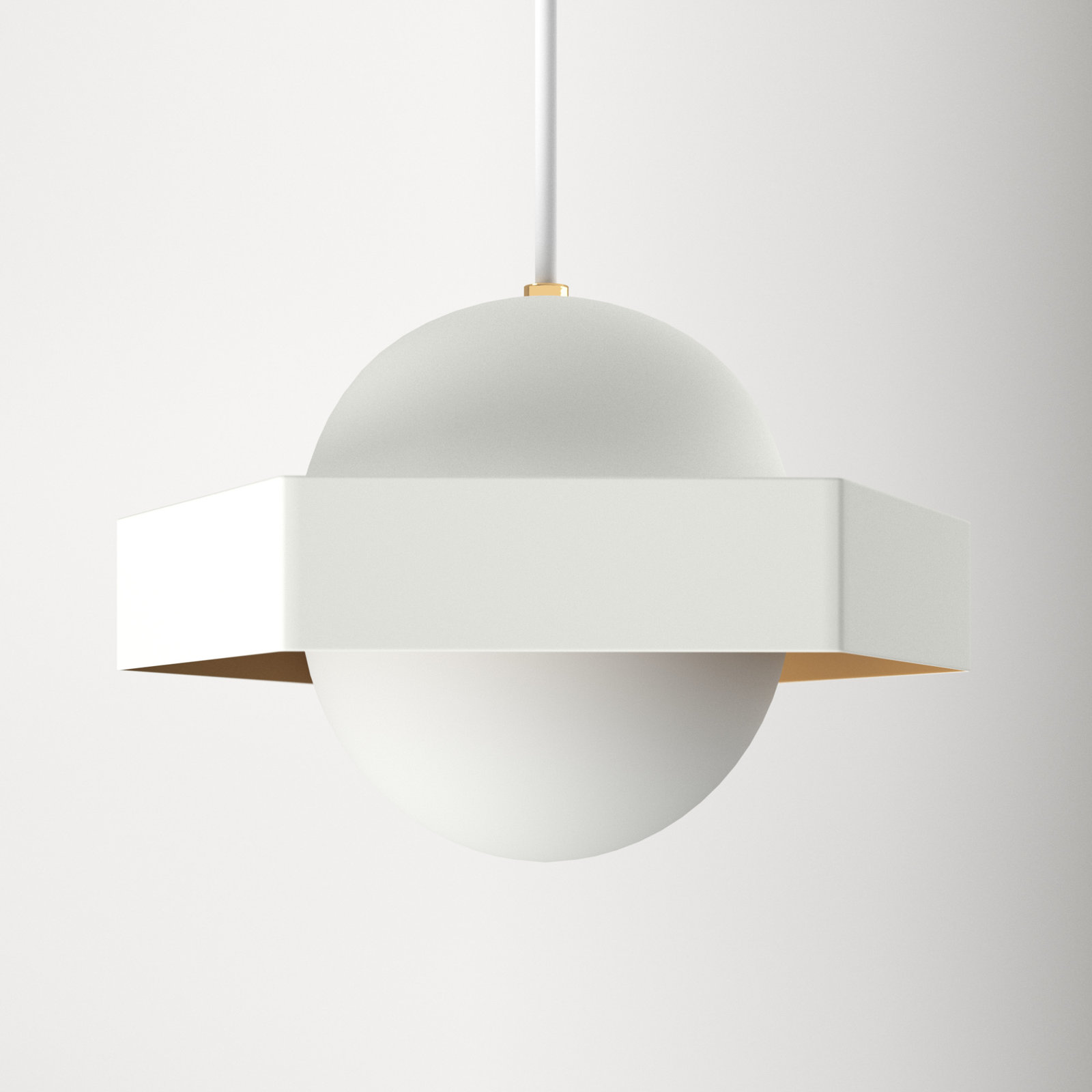 Saffian Single Light Glass Dimmable Pendant