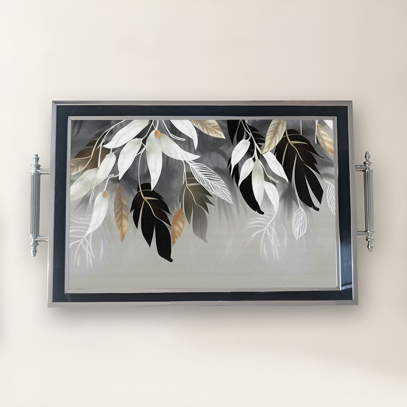 Élégant plateau en verre de 19,7 po x 11,4 po x 1,4 po | Fabrication 100% verre durable | Facile à nettoyer avec un chiffon humide | Idéal pour le service, la présentation décorative et l'organisation | Ajout élégant à la décoration intérieure