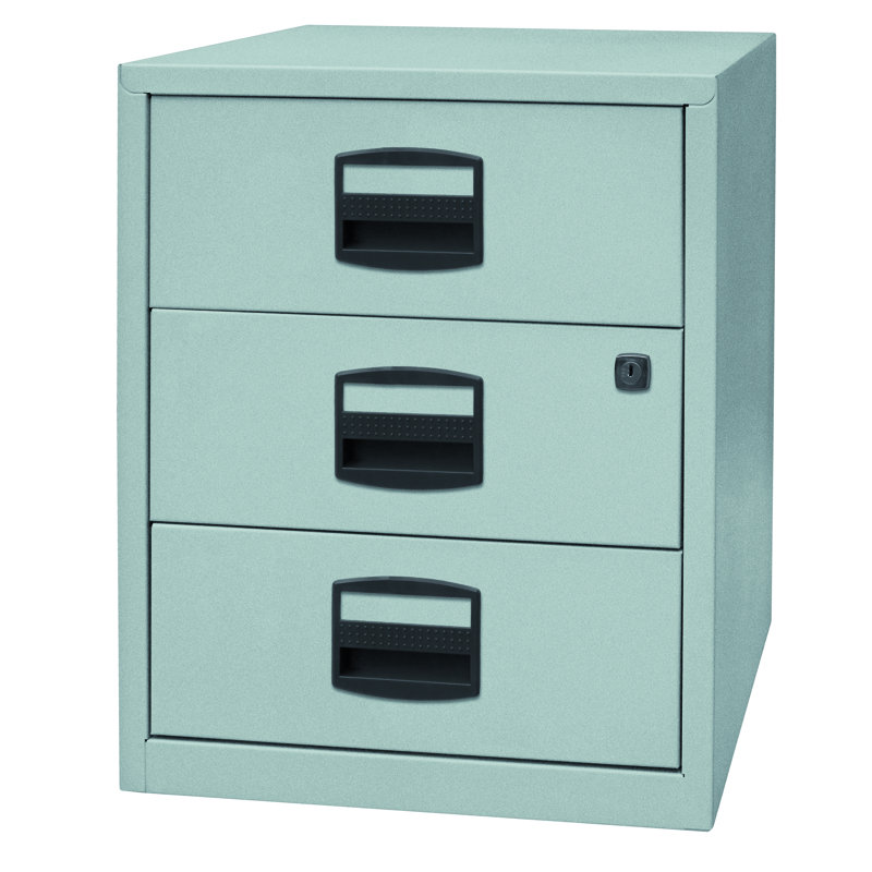 41.3cm Wide 3 -Drawer File Cabinet, Silver