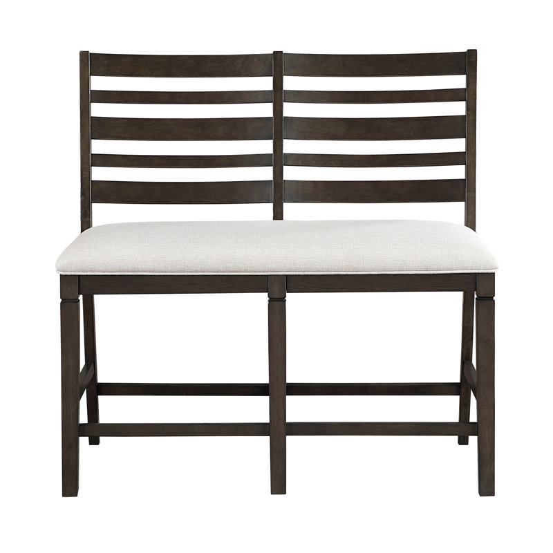 Mobilier de salle à manger de style classique à finition espresso foncé à hauteur de comptoir et banc 1pc