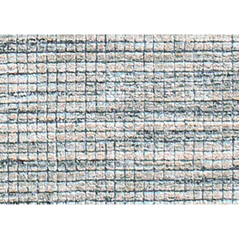 Hand Knotted Geometric Area Rug in Beige/Turquoise, Rectangle 12' x 15'