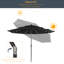 Parasol de marché lumineux 120,1 po Rudalph-1138294193