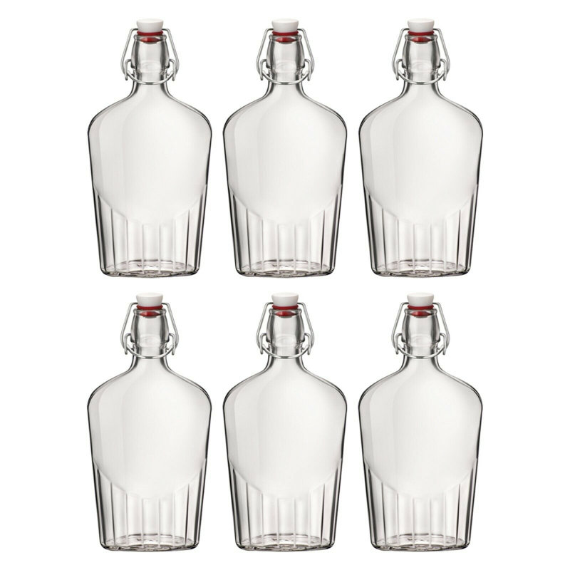 Glass Oil & Vinegar Cruet Set, 9cm H x 15cm W x 10cm D