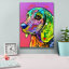 «Puppy Eyes Mauve» par Dean Russo Studios, art mural sur toile-652353093