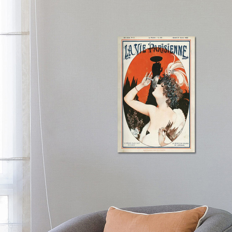 1922 La Vie Parisienne Magazine Cover by Cheri Herouard - Gallery-Wrapped Canvas Giclée on Canvas, Wrapped Canvas