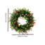 Couronne de printemps et d'été, couronne colorée de 15,7 pouces, couronne de printemps et d'été, décoration murale, fête de fenêtre