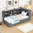 Twin XL to King Size Daybed with Storage, LED Lights, and Built-in Charging Station-306730727