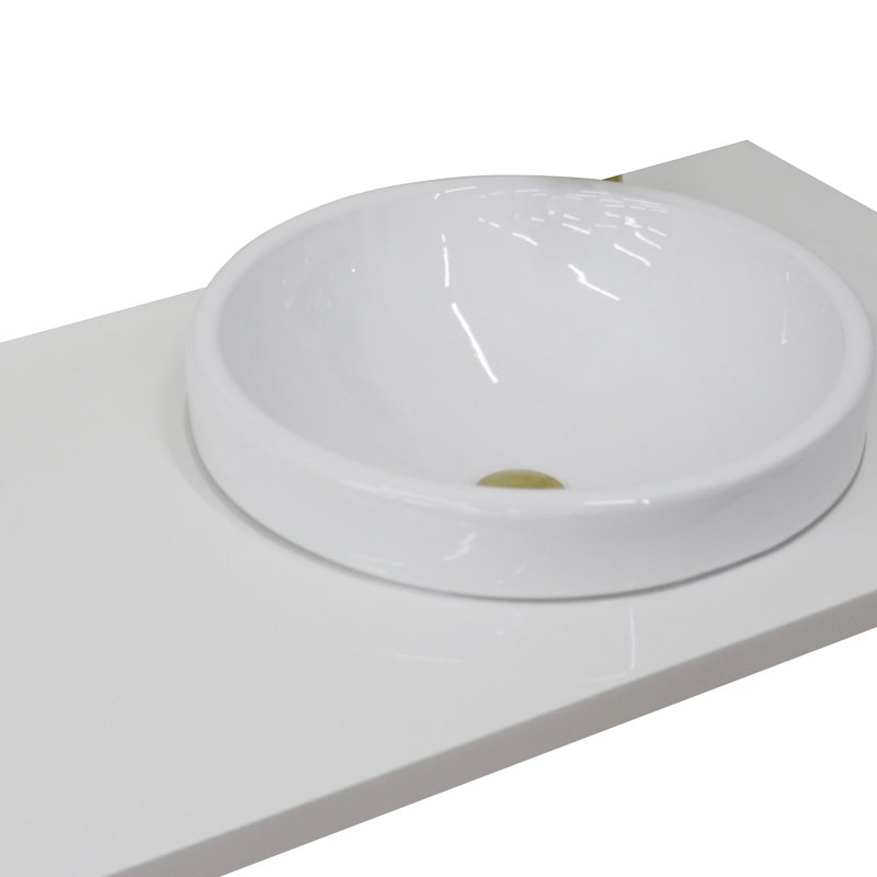 Plateau de meuble-lavabo simple 43 po avec lavabo