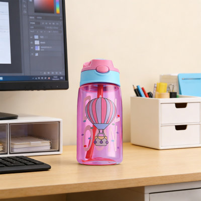 Water Bottle Kids Toddler Sippy Cup LeakProof Portable Water Bottle Soft Silicone  Mouth Straw For Baby Toddler Daily Use