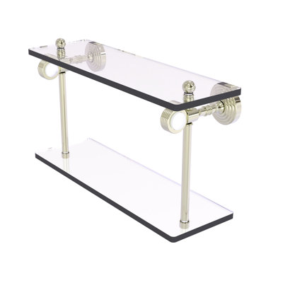 Jarrell 2 Piece Glass Tiered Shelf