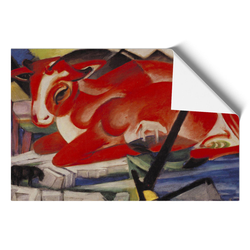 The World Cow by Franz Marc - Frameless Print, 30cm H x 42cm W x 0.1cm D