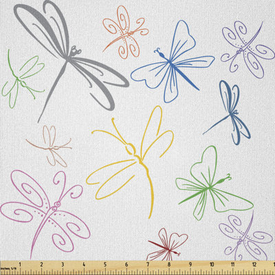 Dayanira Flying Bugs in Doodle Multi-Purpose Fabric
