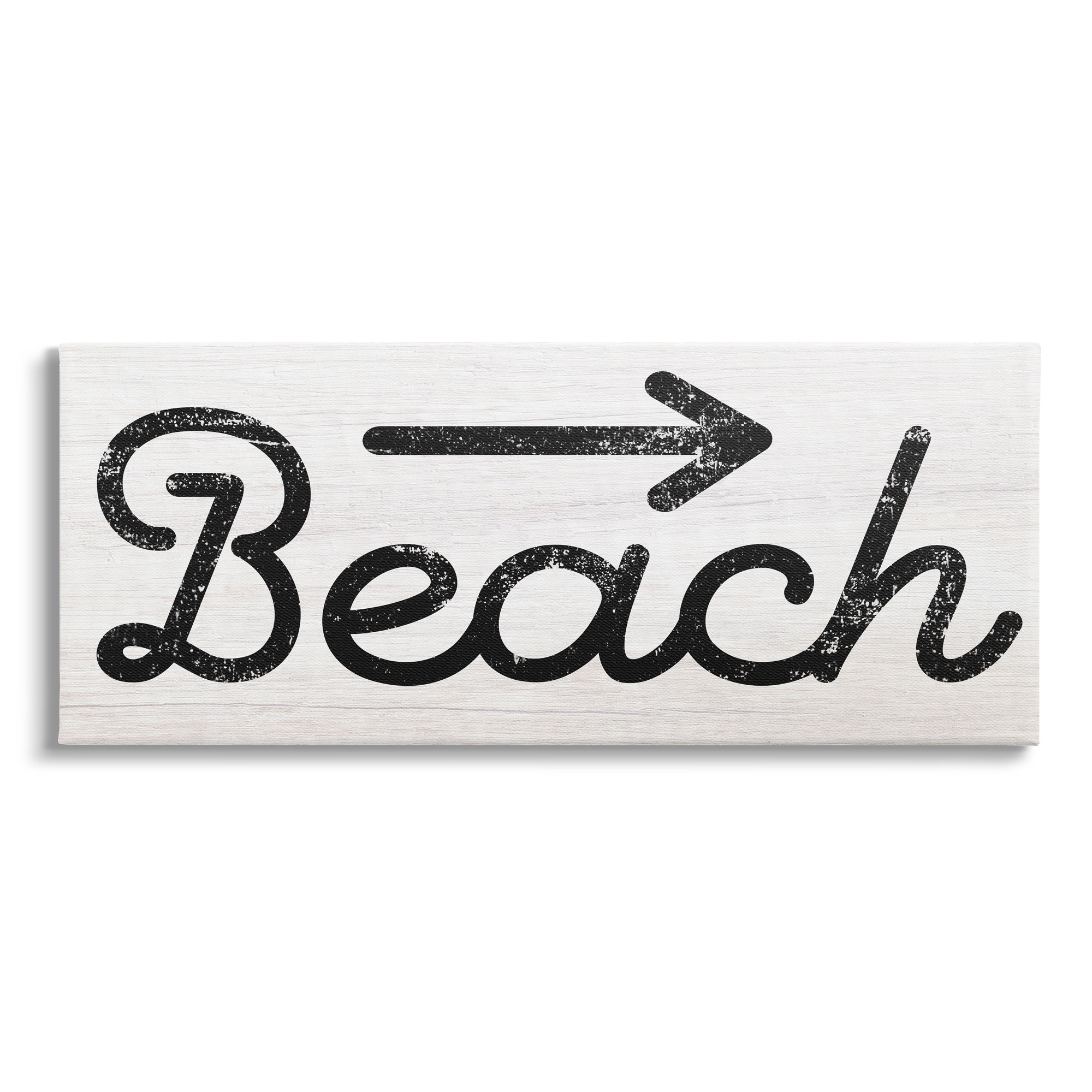 Stupell Industries Weathered Beach Direction Sign Rustic Arrow Symbol ...