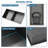 13" X 25" Stainless Steel Shower Niche Double Shelf, Gunmetal Black-878893770