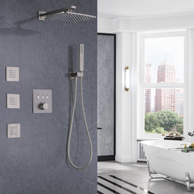 Thermostatic All-In-One Kit with Rough in-Valve