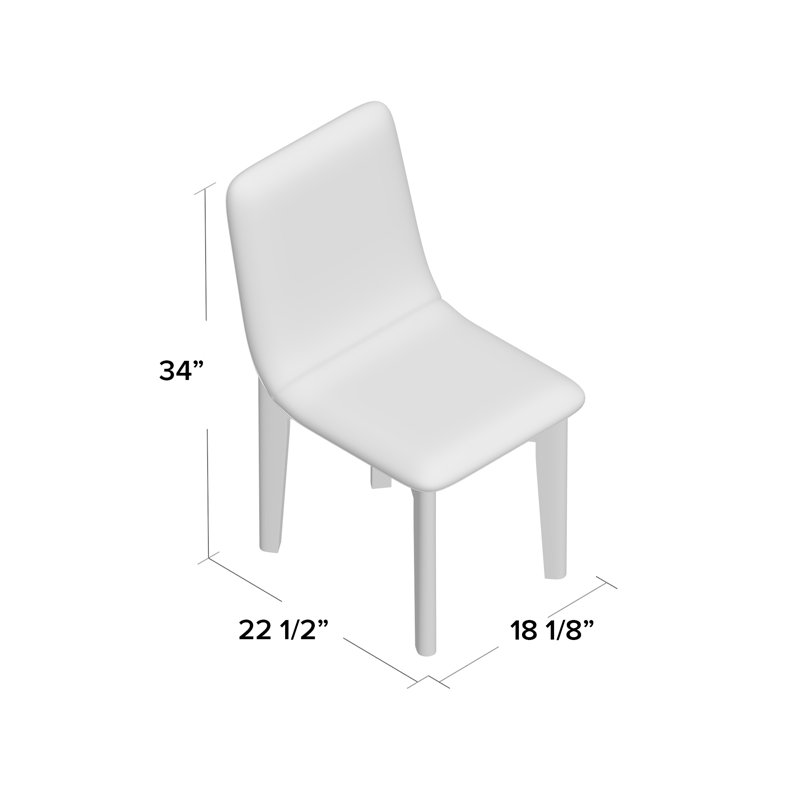 Chaise d'appoint Parisi en gris clair, Noir