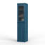 Garde-manger Jaylena 100% bois massif 16,5 po avec portes en verre massif dépoli et tablettes réglables-1358289690