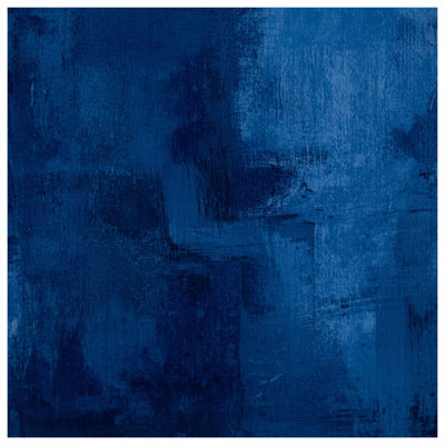 Tapis de bain texturé abstrait bleu