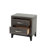 Bedroom Furniture Rustic Simple 1Pc Nightstand 2-Drawers Bed Side Table Solidwood-2096103790