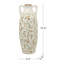 Vase en céramique 5,9 x 5,9 x 15,6 po avec motifs floraux multicolores