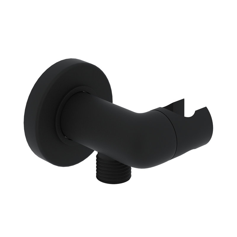 Handshower Outlet With Holder, Matte Black