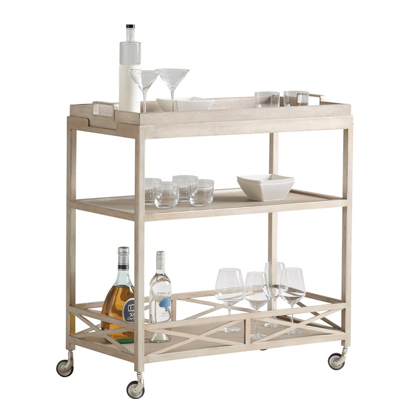 Malibu Anacapa Metal Bar Cart