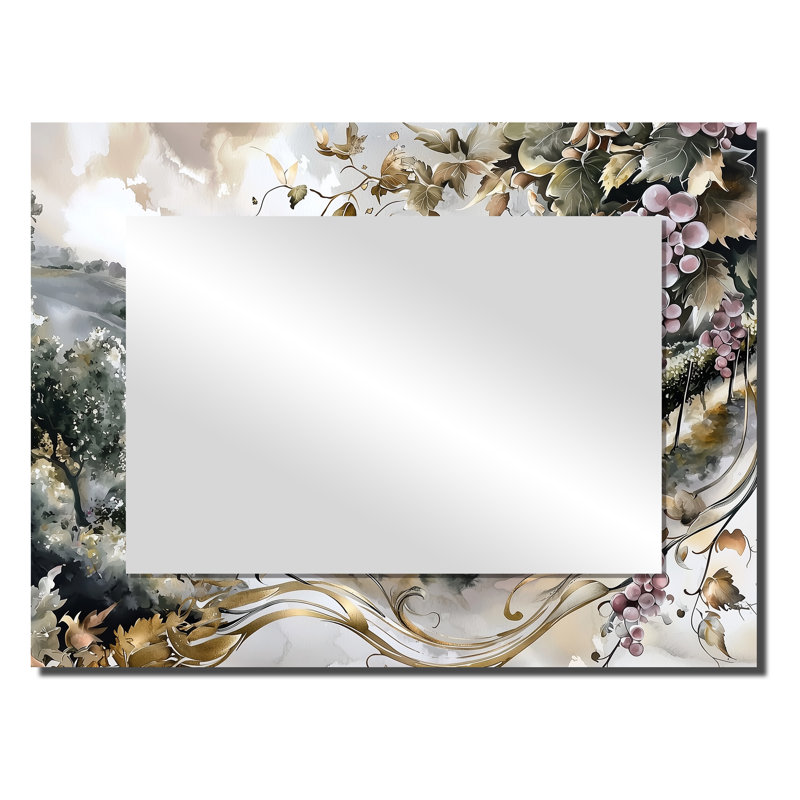 Douro Valley Vineyard Dreams - Landscapes Wall Mirror Art - Printed On Metal, 24" x 32"