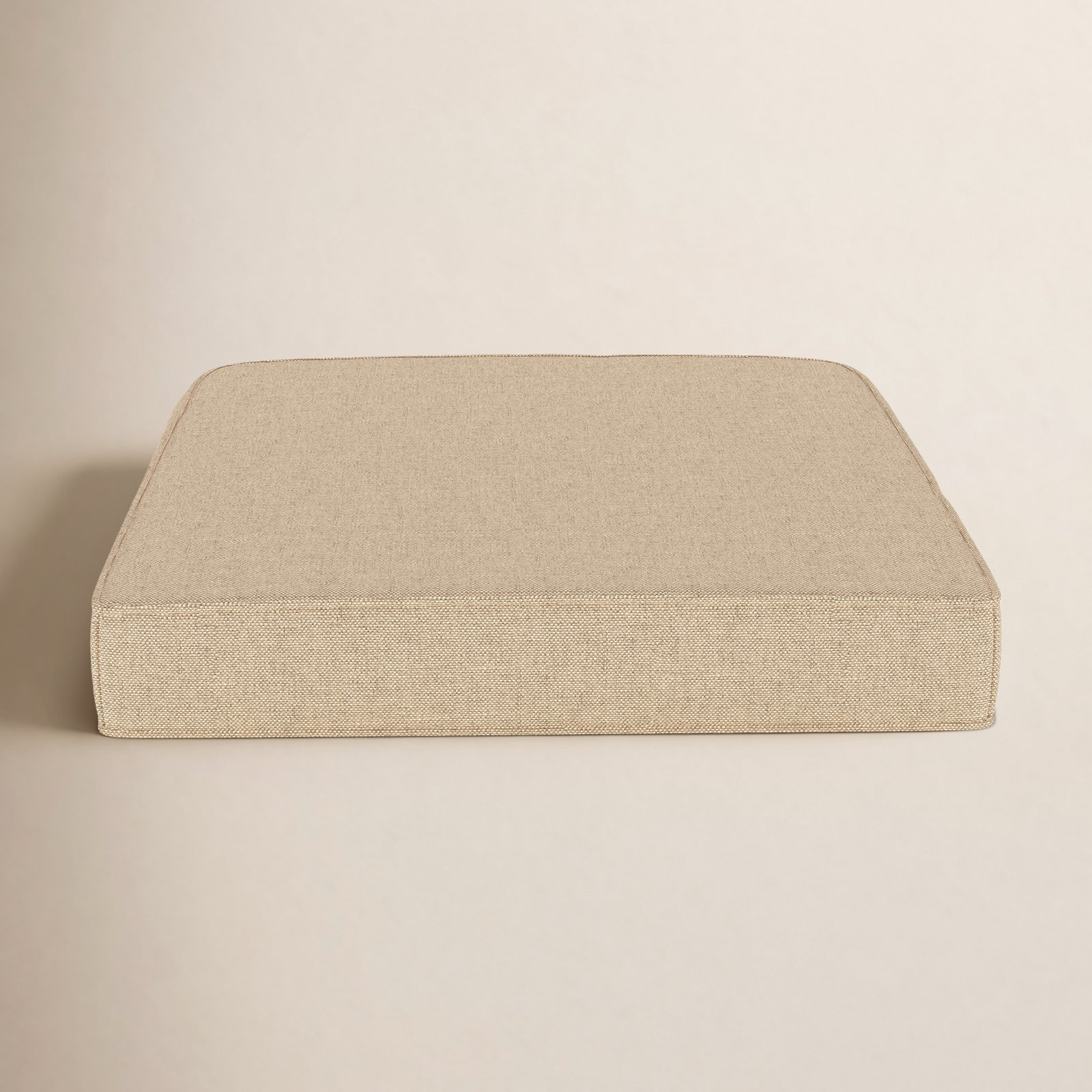 Sunbrella® Seat Cushion, Antique Beige Sunbrella® Canvas, 20" W x 18" D